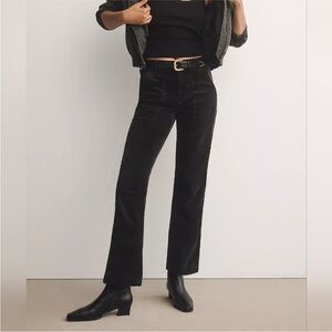 Anthropologie The Wanderer Relaxed-Leg Carbon Corduroy Pants by Pilcro Size 29